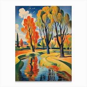 Autumn In The Park Canvas Print