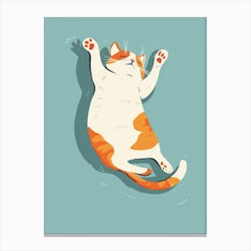 Cat In The Air Canvas Print