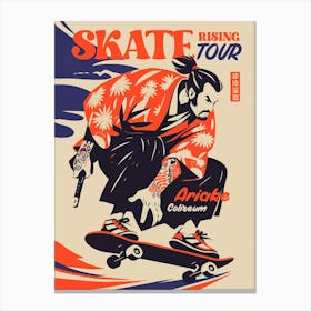 Samurai Skate Canvas Print