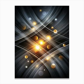 Black Abstract Background No Text (7) Canvas Print