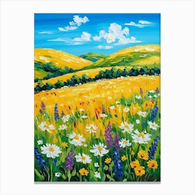 Wildflowers In The Meadow Canvas Print