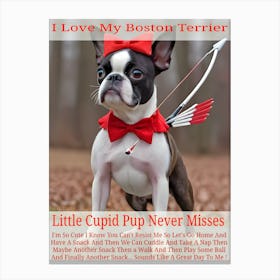 Cupid Pup ~Reimagined 9 Canvas Print