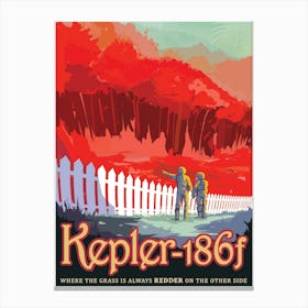 Kepler 1869 NASA Space Vintage Style Poster Canvas Print