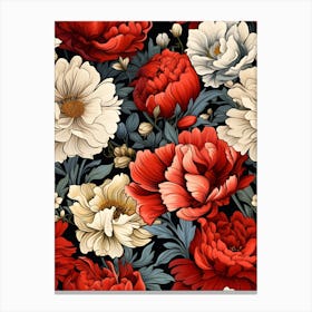 Floral Tile 1 Canvas Print