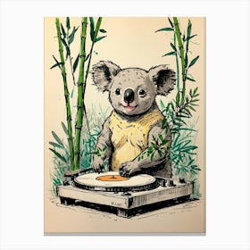 Koala Dj 1 Canvas Print