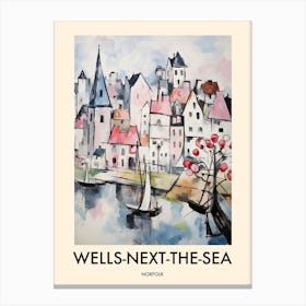 Wells Next The Sea (Norfolk) Painting 1 Travel Poster Canvas Print