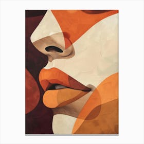 Abstract Of A Woman'S Face 4 Canvas Print