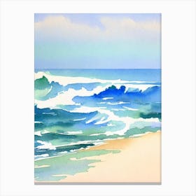 Myrtle Beach 2, South Carolina Watercolour Canvas Print