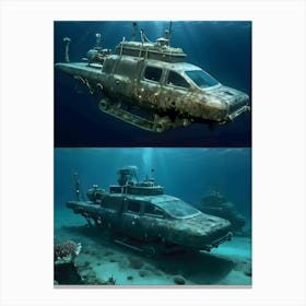 USO: A Very Very Strange Sea-Reimagined 22 Canvas Print