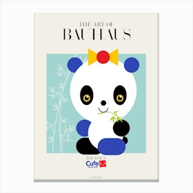 BAUHAUS FOR KIDS | PANDA Canvas Print