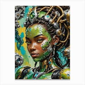 Robot Princess Tiana Canvas Print