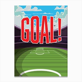 Soccer Goal Canvas Print