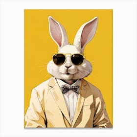 Rabbit In Sunglasses 3 Canvas Print