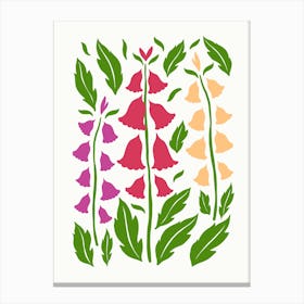 Foxgloves Canvas Print