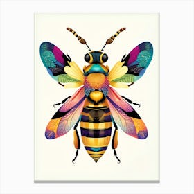 Colorful Bee Canvas Print