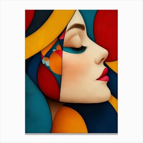 Abstract Of A Woman Canvas Print