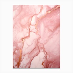Rose Gold Marble 1 Canvas Print