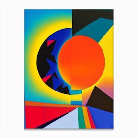 Solar Eclipse Abstract Modern Pop Space Canvas Print