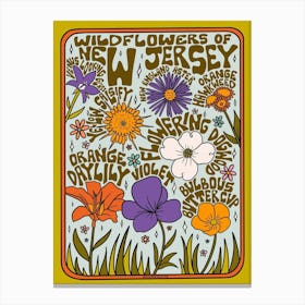 New Jersey Wildflowers Canvas Print
