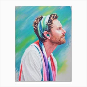 Dierks Bentley Colourful Illustration Canvas Print