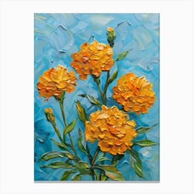 Yellow Carnations Canvas Print