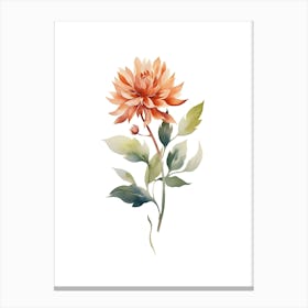 Dahlia Flower Canvas Print