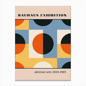 Bauhaus Yellow Exhibition 6 Canvas Print