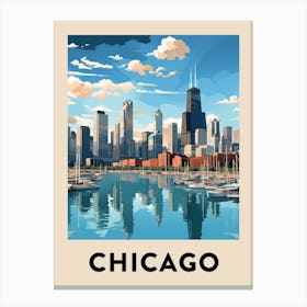 Chicago Travel Poster 19 Canvas Print