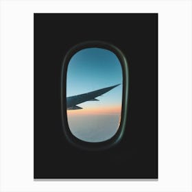 Plane Window Canvas Print