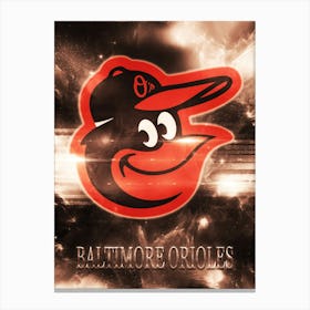 Baltimore Orioles Poster Canvas Print