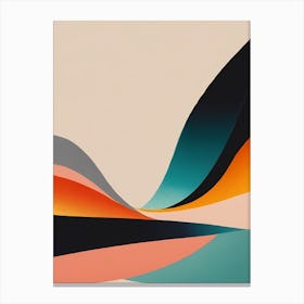 Glowing Abstract Geometric Painting (30) Canvas Print