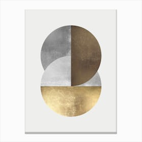 Golden geometric art 4 Canvas Print