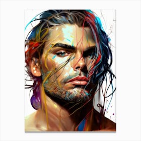 Model Man - Portrait Of A Man Canvas Print