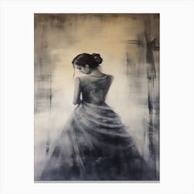 Elegant - Woman In A Dress Canvas Print