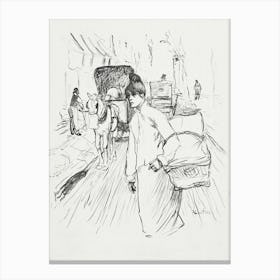 The Laundress (1888), Henri de Toulouse-Lautrec Canvas Print