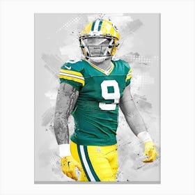 Christian Watson Green Bay Packers Canvas Print