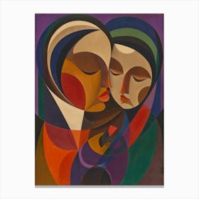 Mother And Child 3 Canvas Print