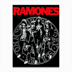 Ramones band music 3 Canvas Print