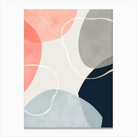 Expressive watercolor shapes 8 Canvas Print