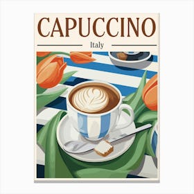 Capuccino Coffee Drink Kitchen Canvas Print
