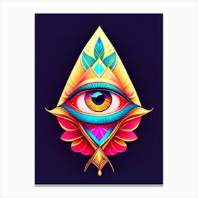 Pineal Gland, Symbol, Third Eye Tattoo 3 Canvas Print