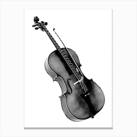 Violin Line Art Canvas Print