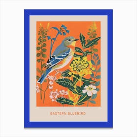 Spring Birds Poster Eastern Bluebird 1 Canvas Print