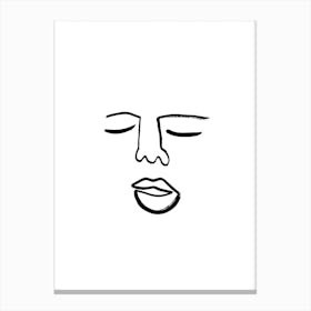 Blind Drawing Canvas Print