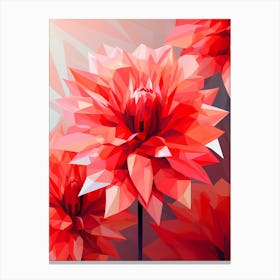 Abstract Flowers Canvas Print