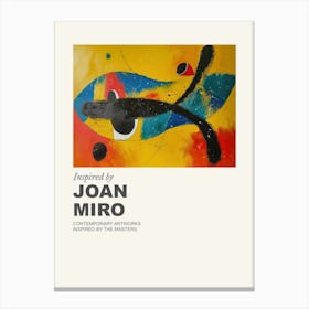 Museum Poster Inspired By Joan Miro 2 Canvas Print