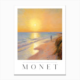 Monet At Sunset Canvas Print