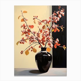 Bouquet Of Witch Hazel Flowers, Autumn Fall Florals Painting 2 Canvas Print