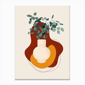 Minimalistic Vase 1 Canvas Print