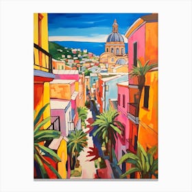 Naples Italy 3 Fauvist Painting Canvas Print
